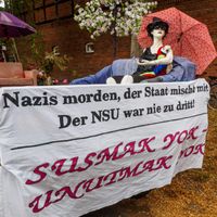 Pride Wendland Banner gegen Nazis und NSU